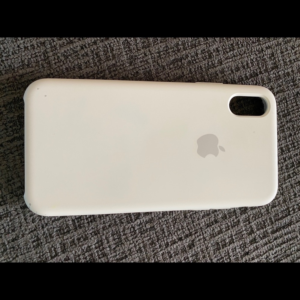 iPhone X/XS White Apple Silicone Case